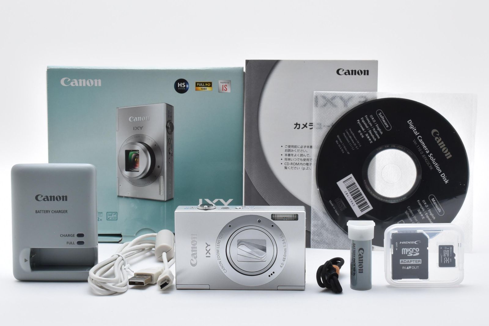 Canon IXY 3 PC1736 シルバー デジタルカメラ 本体 動作 済み すぐに使える にもおすすめのコンパクトデジカメ