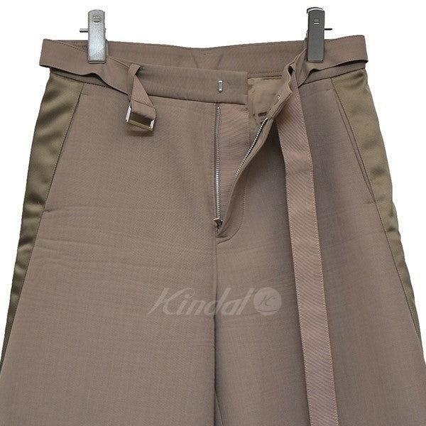 10/11値下げ】 sacai サカイ 2023AW Suiting Bonding Pants サイド 