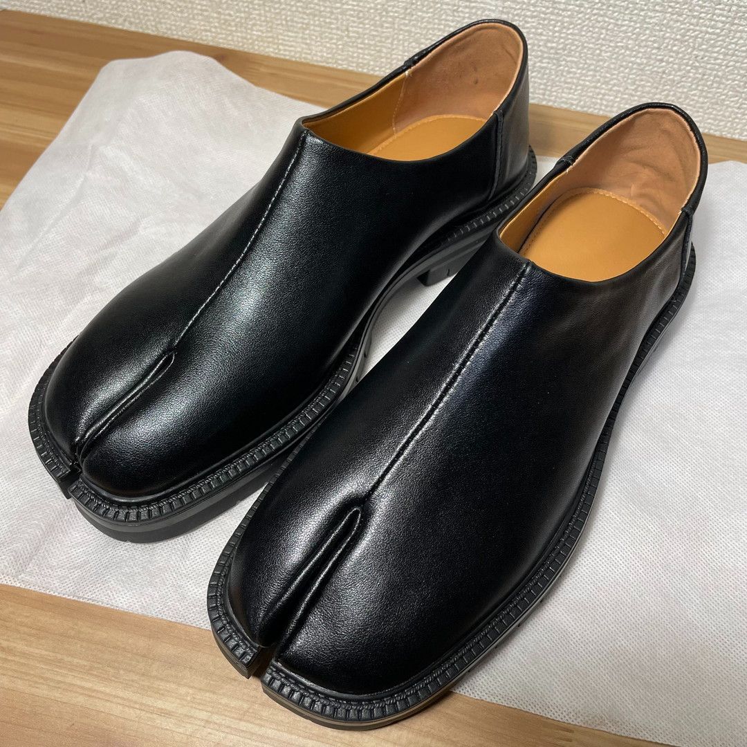 メンズ 足袋 バブーシュ スリッポン サイズ４２ ２７ｃｍくらい 黒 ローファー