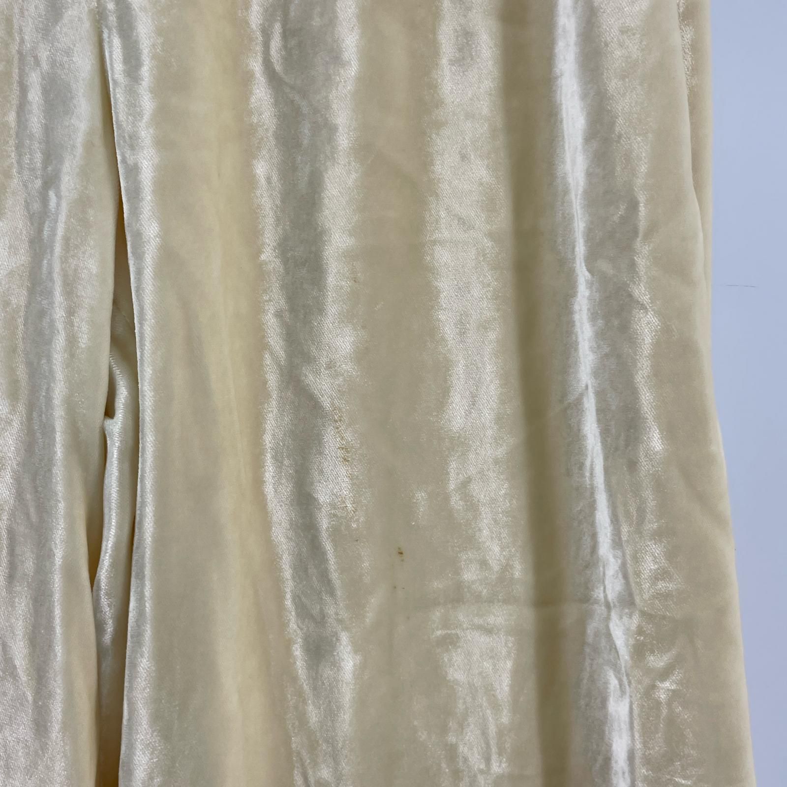 POLO RALPH LAUREN ポロ ラルフローレン ベロアワイドパンツ size0|クリーム