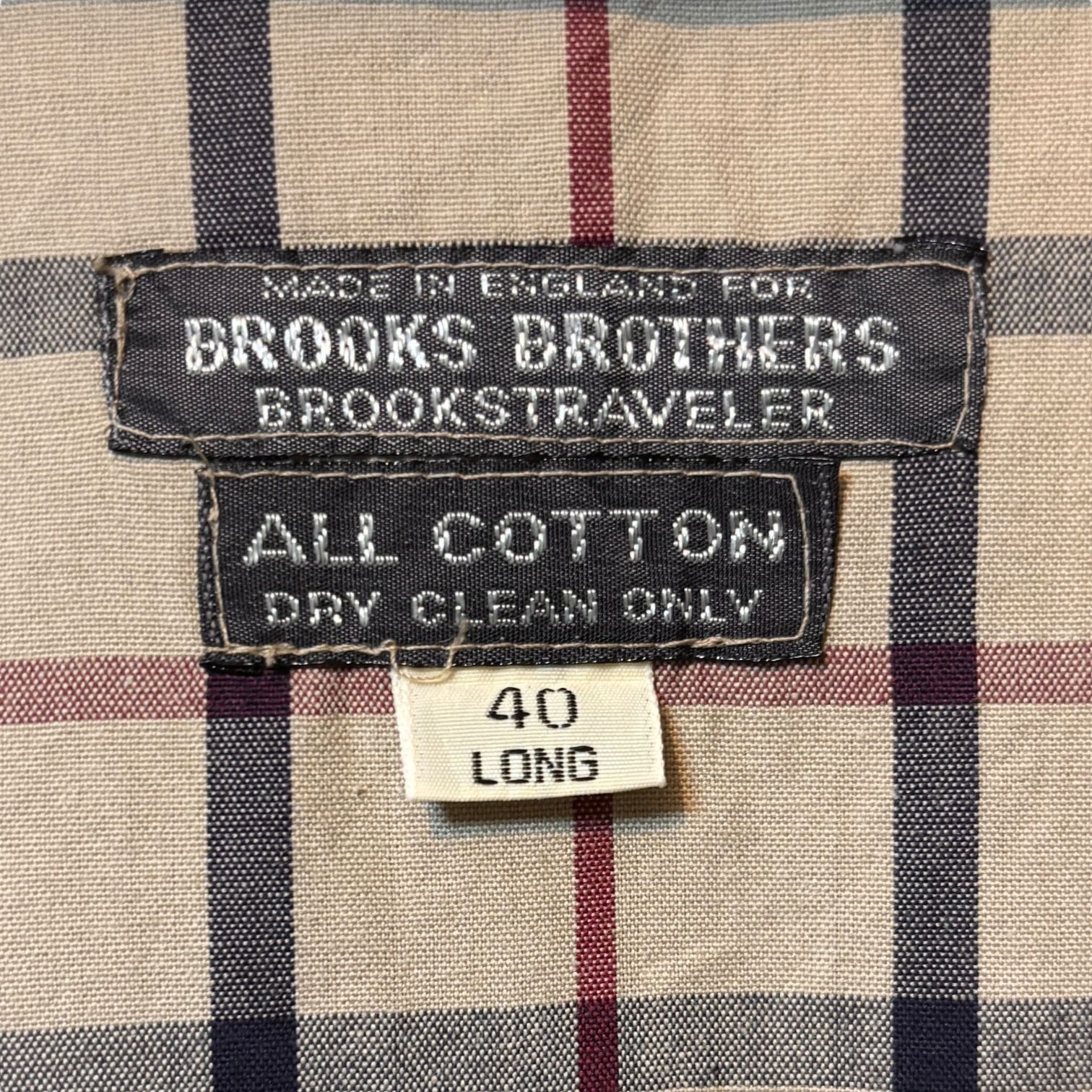 古着 80s ブルックスブラザーズ ステン コート イングランド製 ベージュ XL ヴィンテージ ビンテージ 80年代 ライナー ロング 玉虫 KANDAIZUMI_COM