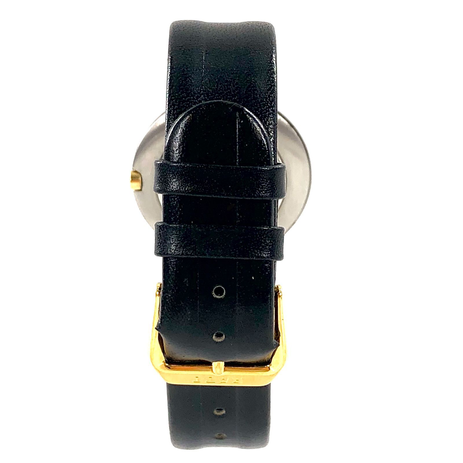 RADO ラドー 129.3575.4N レザー/QZ ブラック文字盤 メンズ腕時計 稼動