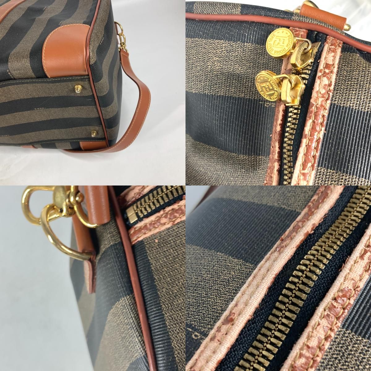【美品】FENDI フェンディFF柄 2way ボストンバック PVC×レザー 楽天市場】FENDI フェンディ FENDI KIDS NYLON FF MONOGRAM GYM