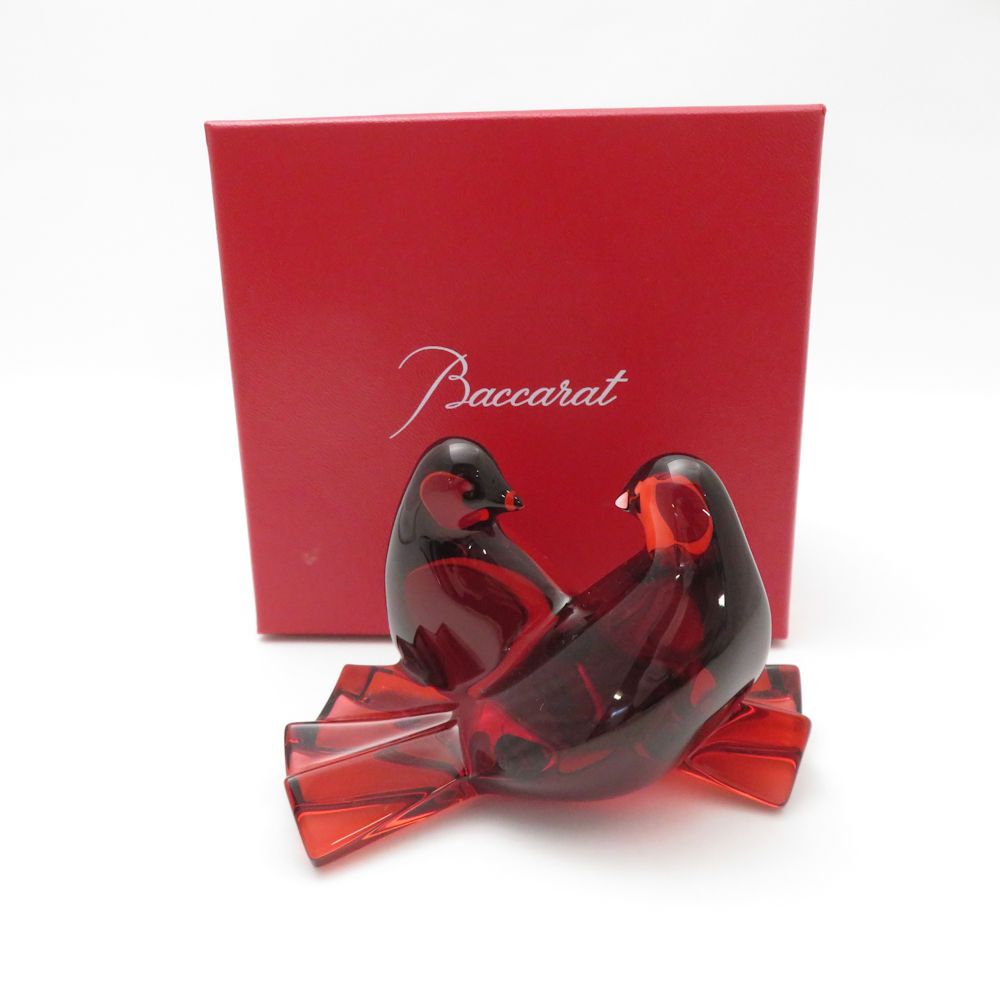 Baccarat バカラ ハトツガイ レッド フィギュリン Baccarat バカラ ハトツガイ レッド フィギュリン バカラ Baccarat
