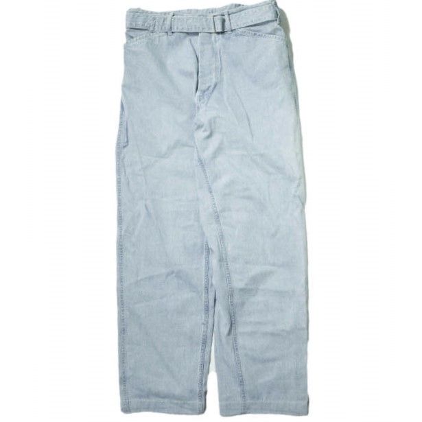 COMOLI コモリ 日本製 BELTED DENIM PANTS ベルテッドデニムパンツ 15F