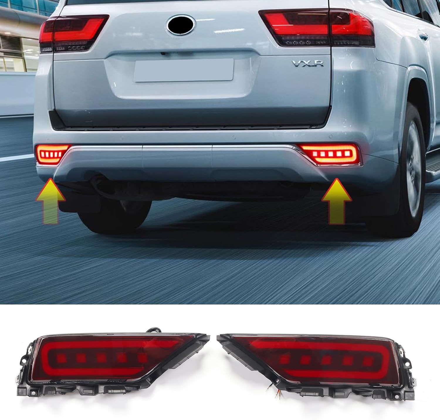 再発送用 2021～ 2024年用 トヨタ ランドクルーザー300 リアフォグランプ 改造