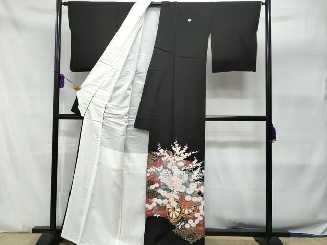 GON様ご確認用正絹黒留袖　作家物　花車文　金彩　② GON様ご確認用正絹黒留袖 作家物 花車文 金彩 ② 楽天市場