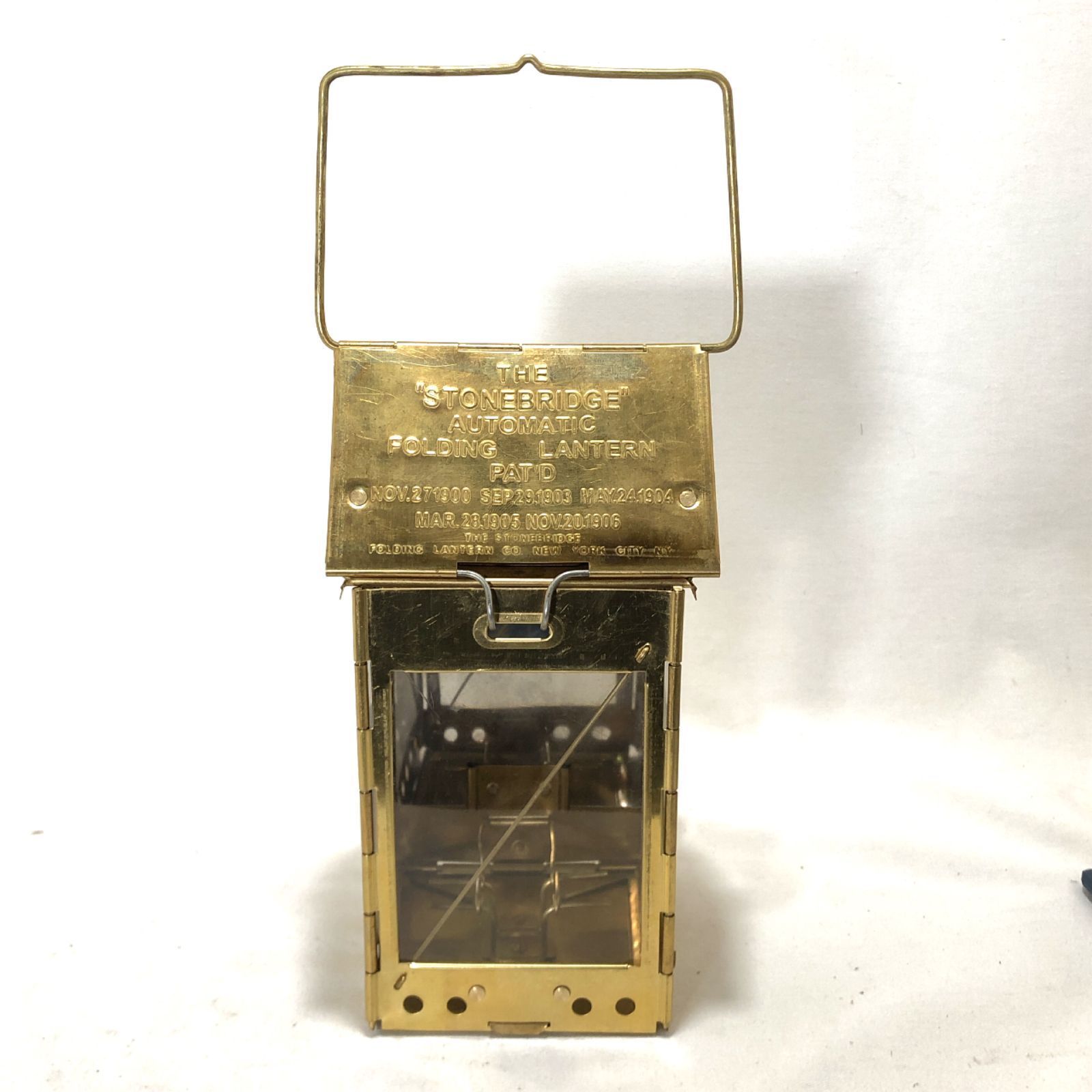 ストーンブリッジ フォールディング キャンドルランタン 真鍮