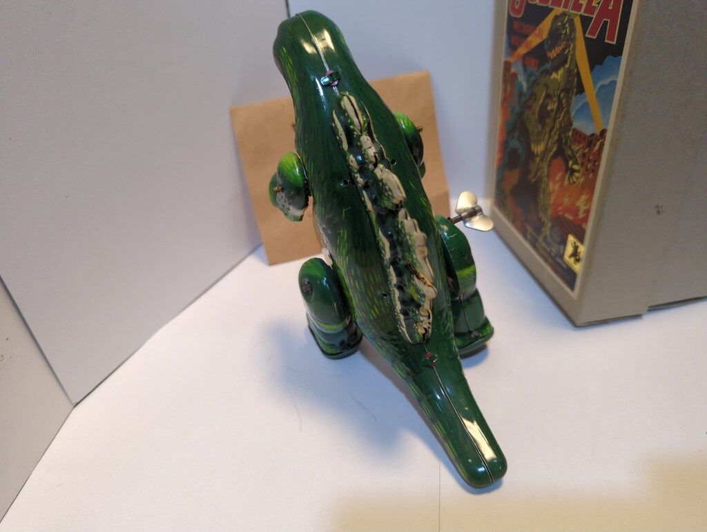 【新品】ビリケン商会 ゼンマイ歩行ブリキ ゴジラ グリーン ビリケン商会 ゼンマイ歩行ブリキ ゴジラ (グリーン) 180mm