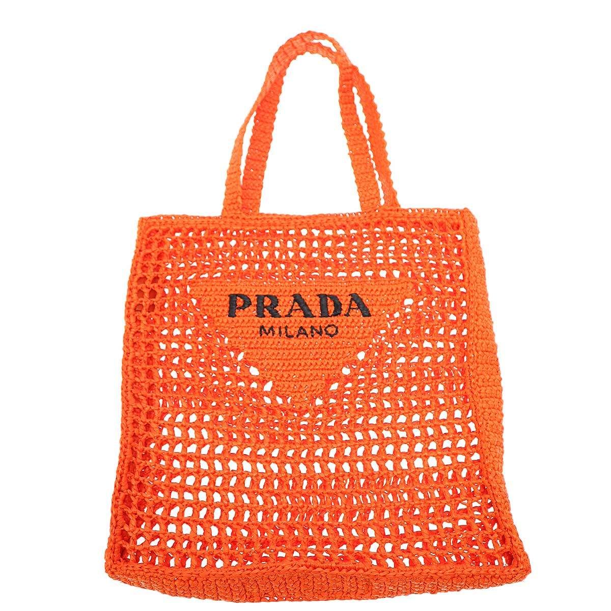 PRADA クロシェ　ラフィアトート Prada ラフィア ハンドバッグ 通販 - FARFETCH