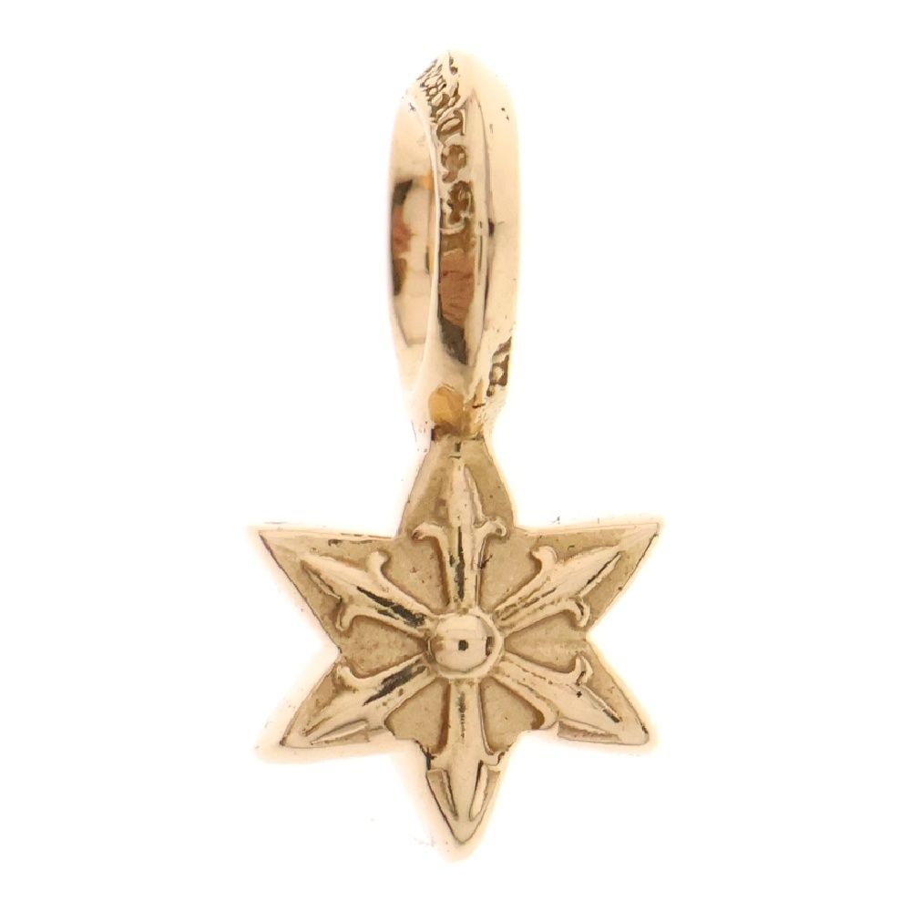 CHROME HEARTS クロムハーツ 22K STACK STAR V2 スタースタックチャーム ペンダントトップ ゴールド BCA405