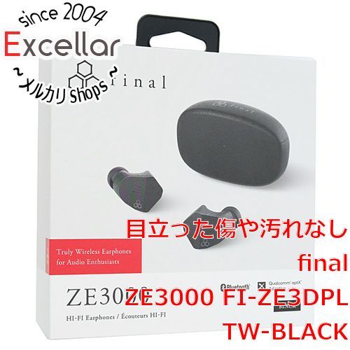 bn:5] final 完全ワイヤレスイヤホン ZE3000 FI-ZE3DPLTW-BLACK