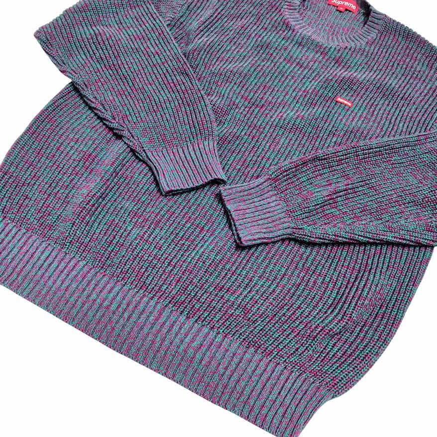 Supreme Melange Rib Knit Sweater Large