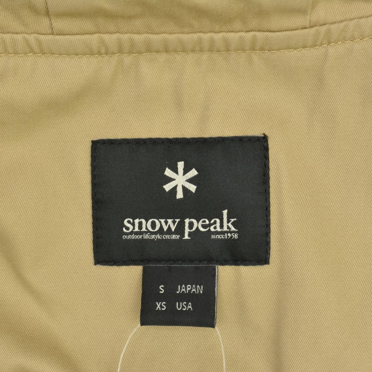 snow peak / スノーピーク】JK-16AU110 Ventiles Hooded Coat ベンタイル コットン フーデッドコート -  メルカリ