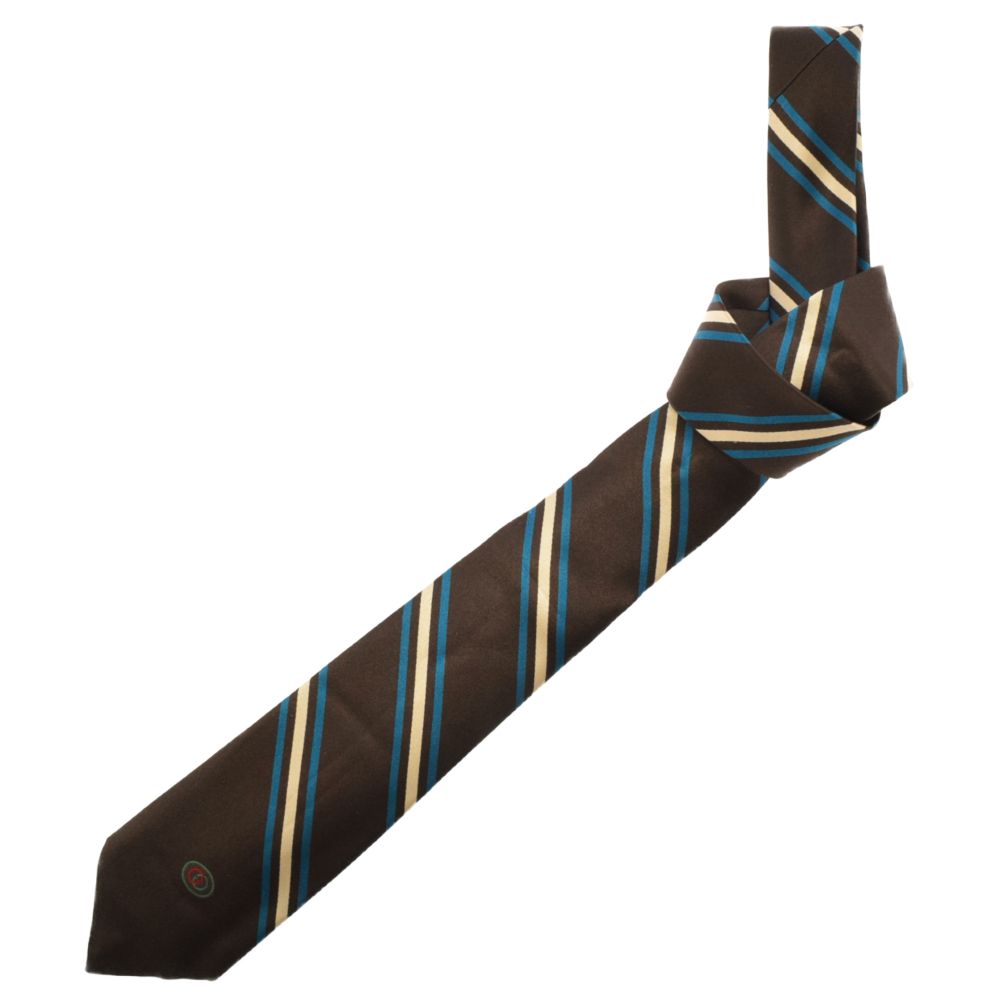 GUCCI (グッチ) TIE GIMENTAL 7.0 インターロッキングGu0026レジ