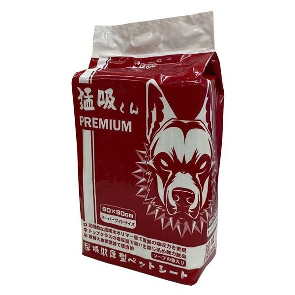 L'ange 超吸収厚型ペットシート 猛吸くん PREMIUM スーパーワイドサイズ 25枚入り ペット用品・犬用