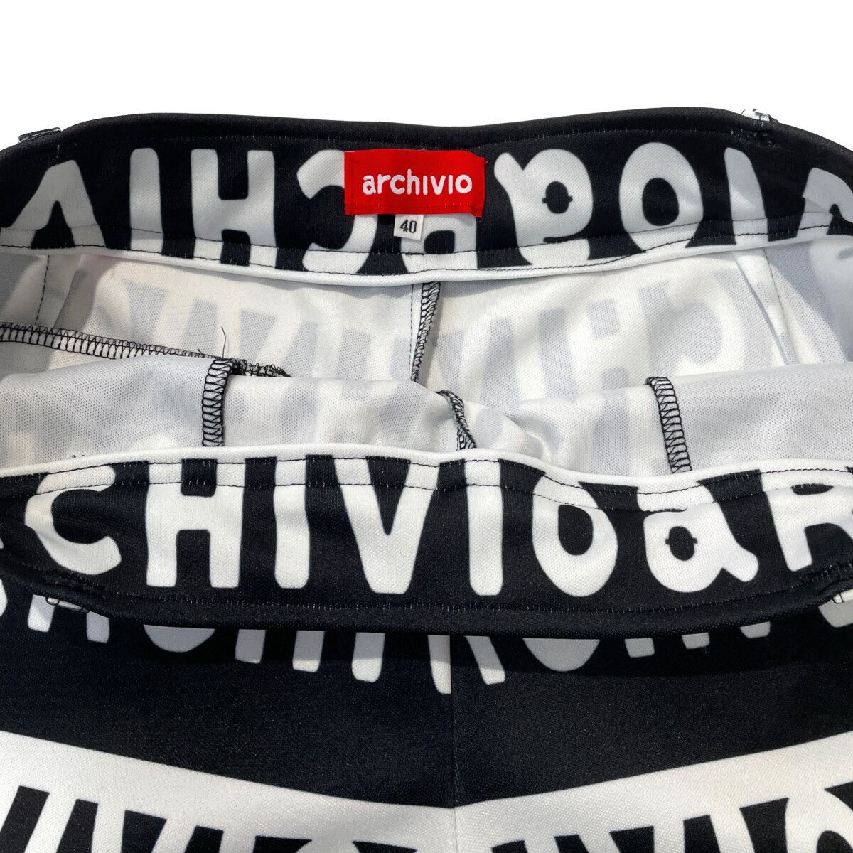 ゴルフ レディース アルチビオ archivio ショートパンツ 40(L) 白×黒