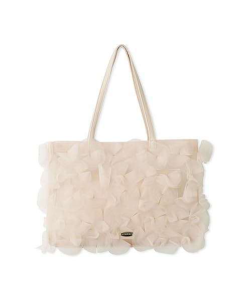 在庫処分 セルフォード ポーチ付きチュールフラワーモチーフバッグ CWGB242508