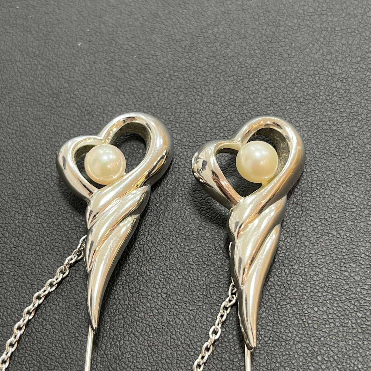 EL6】TASAKI タサキ 田崎 真珠 パール 6mm ピンブローチ 2点