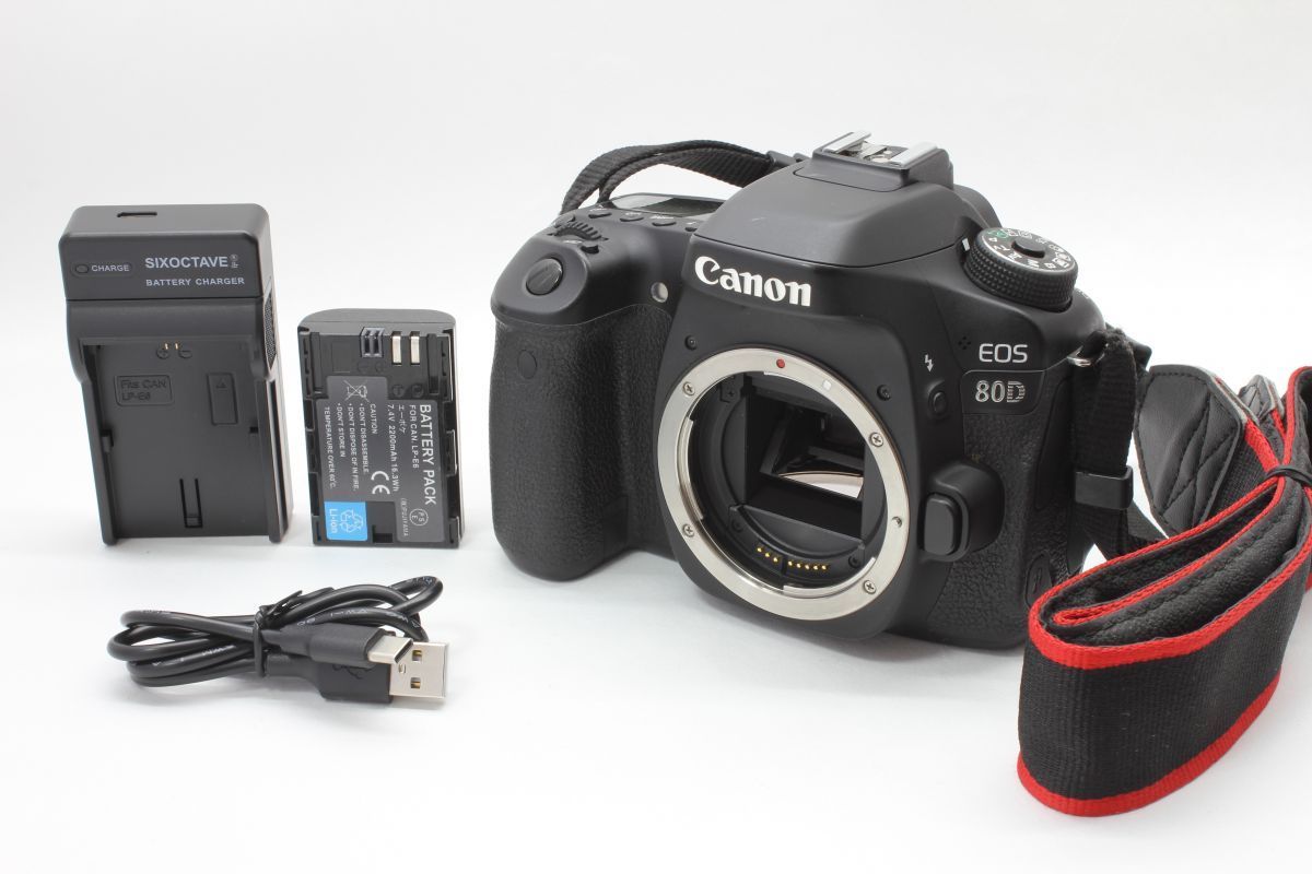 Canon EOS 80D 一眼レフカメラ 本体 バッテリー付き Canon EOS 80D 一眼レフカメラ 本体 バッテリー付き Canon EOS 80D