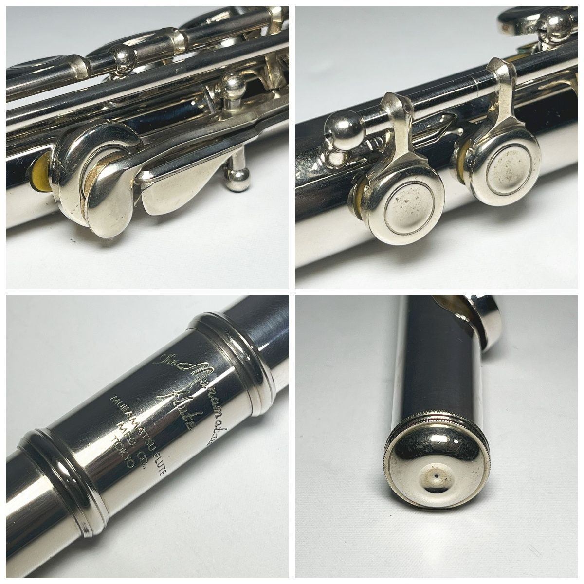 【最終値下げ】Muramatsu Flute 頭部菅銀製 ムラマツフルート MURAMATSU FLUTE ムラマツフルート 頭部菅銀製 リングキィ