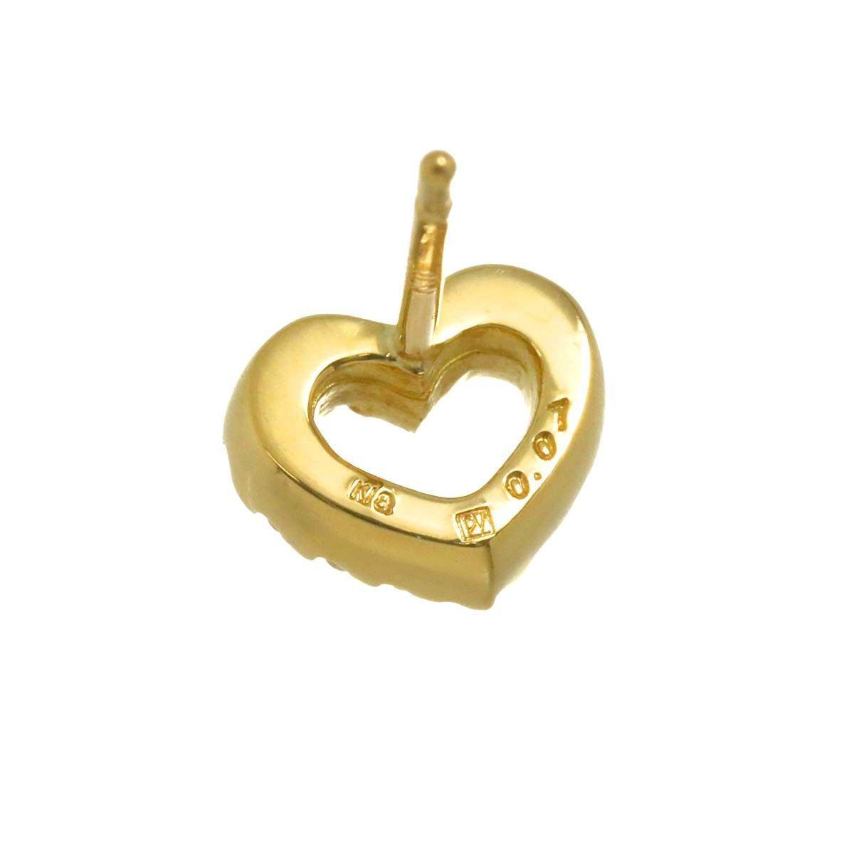 ポンテヴェキオ Ponte Vecchio ダイヤ 0.07ct ハート ピアス K18