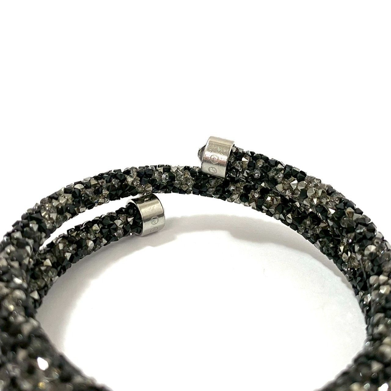MU【SWAROVSKI】クリスタルダスト ダブル バングル ラインストーン