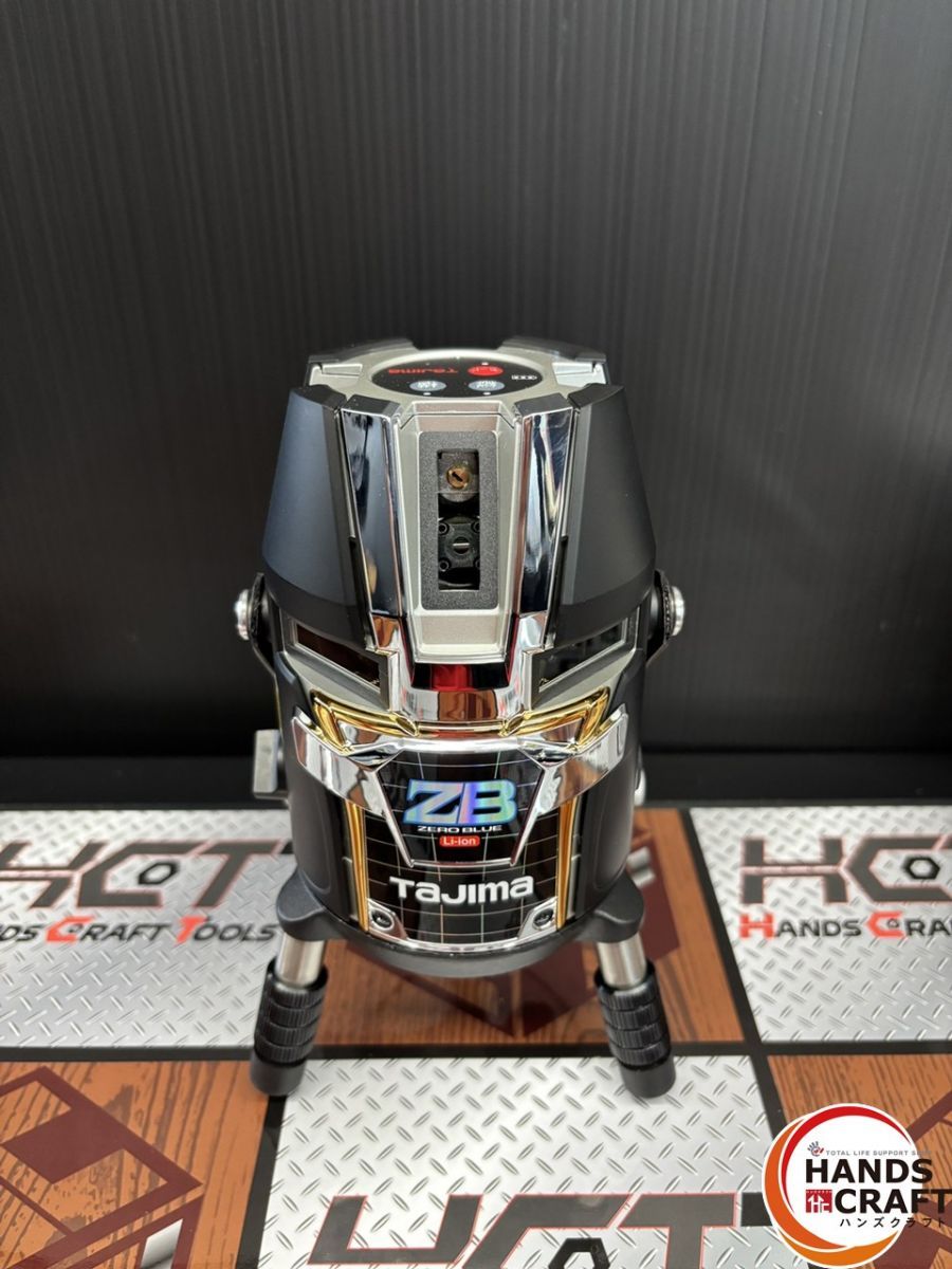 ♭ ♥未校正 タジマ ブルーグリーンレーザー墨出し器 ZEROBL-KJC 受光器 三脚 ケース 箱 説明書 付属品付き ジャンク扱い