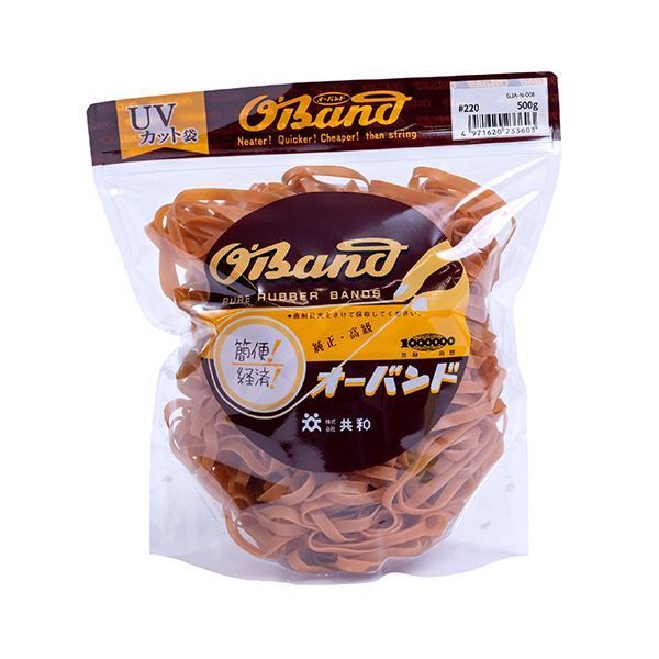 まとめ 共和 オーバンド 220 内径51mm 500g入 透明袋 GJA-N-008 1袋 ×3セット