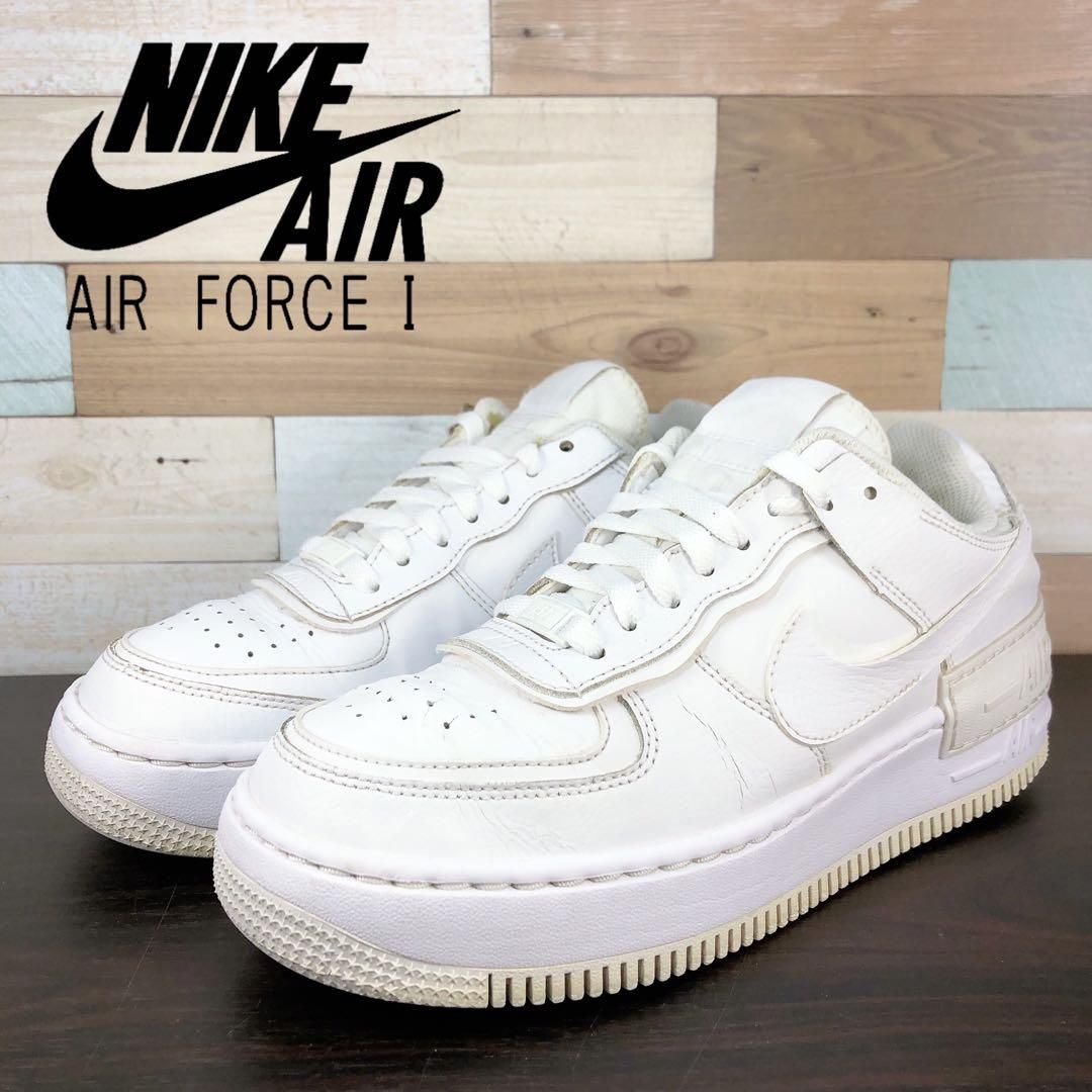 【24.5cm中古】ナイキ エアフォース1 シャドウ ロー ホワイト NIKE AIR FORCE 1 ナイキ エア フォース 1 シャドウ ホワイト