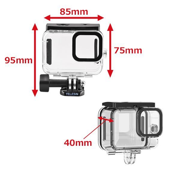 GoPro ベタつか HERO 7 BLACK 水中撮影用のフィルター付き