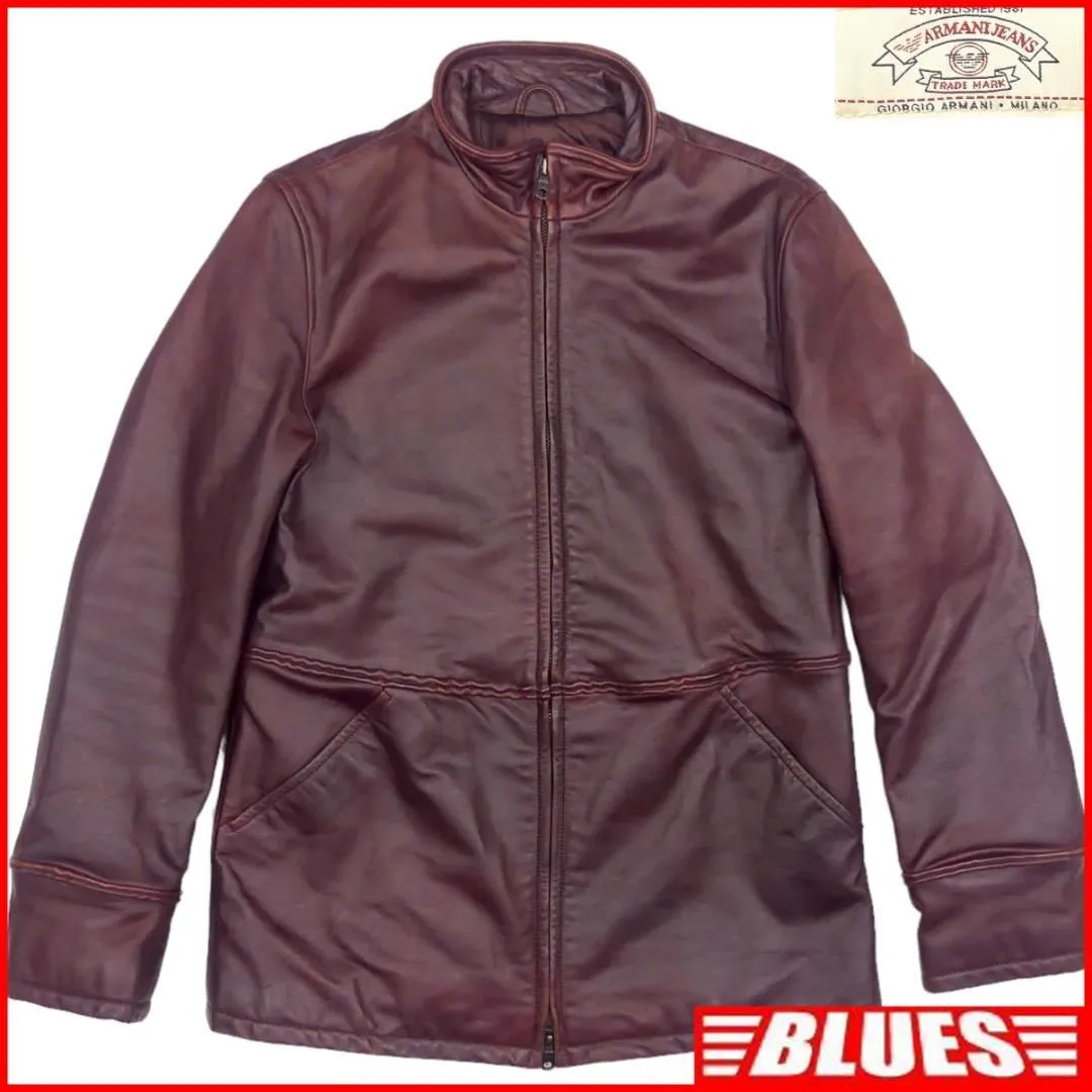 ARMANI JEANS レザーライダースジャケット M 春夏向けパンチング加工 楽天市場】アルマーニジーンズ レザージャケットの通販