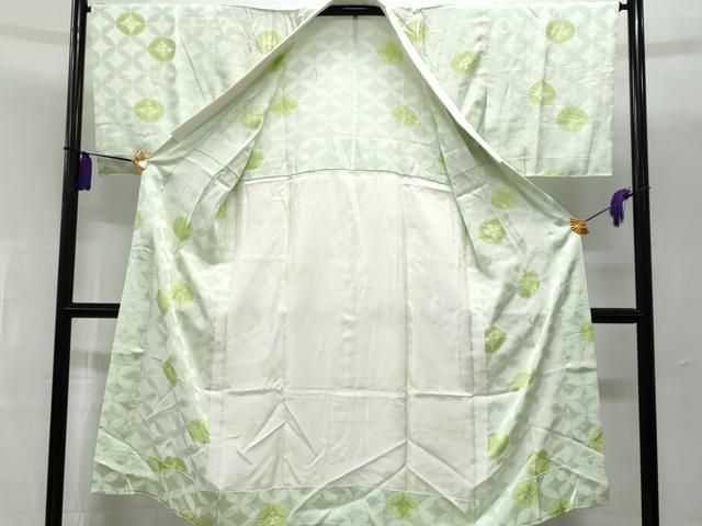 平和屋着物□長襦袢 無双仕立て 絞り 地紋起こし 七宝文 正絹