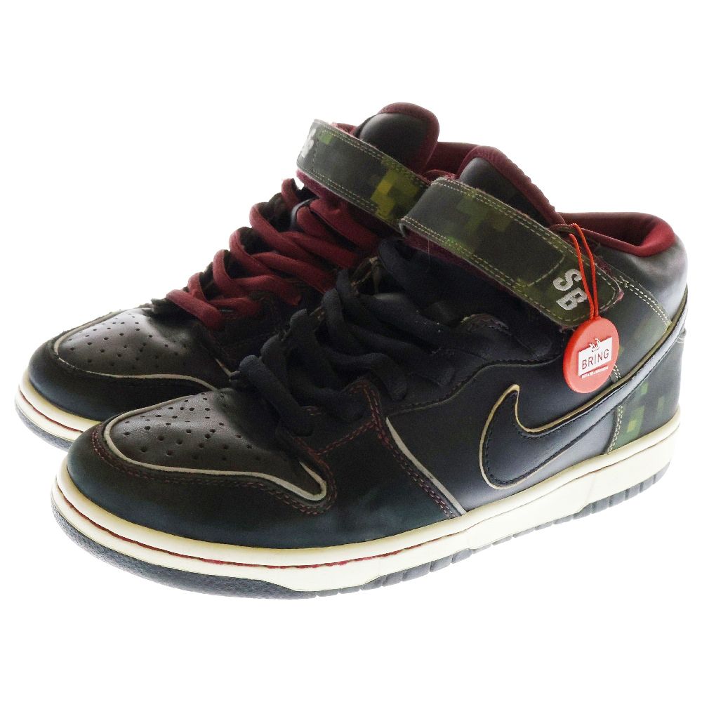 NIKE SB ナイキエスビー 【観賞用 2009年製】 Dunk Mid Nitraid ダンク ナイトレイド ミッドカットスニーカー イエロー US9.5/27.5cm 350677-002 NIKE SB (ナイキエスビー) 【観賞用 2009年製】 Dunk Mid Nitraid