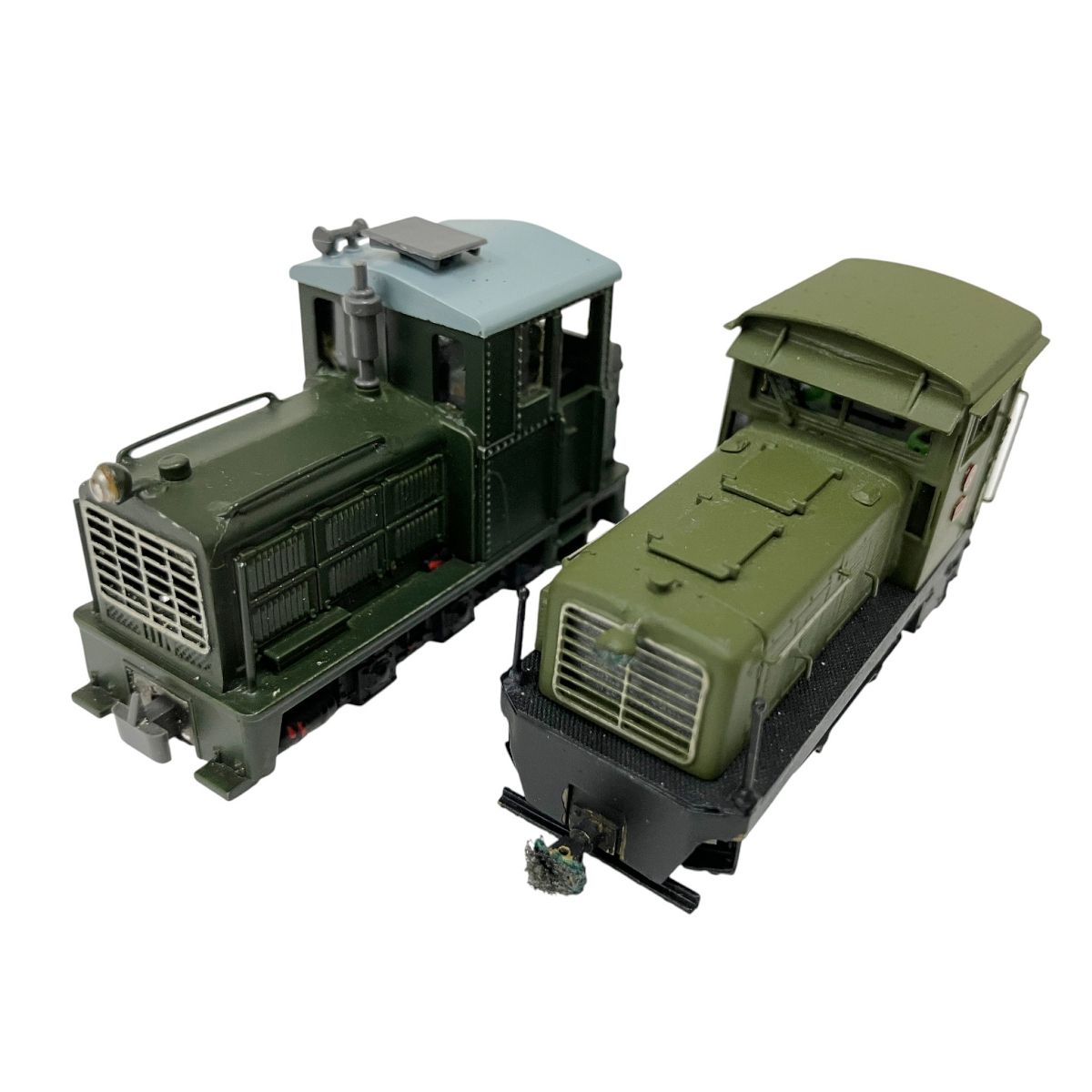 詳細不明 HOナロー 1|87 9mm 沼尻鉄道 DC12 ディーゼル機関車 2両セット 鉄道模型 ジャンク O10495135