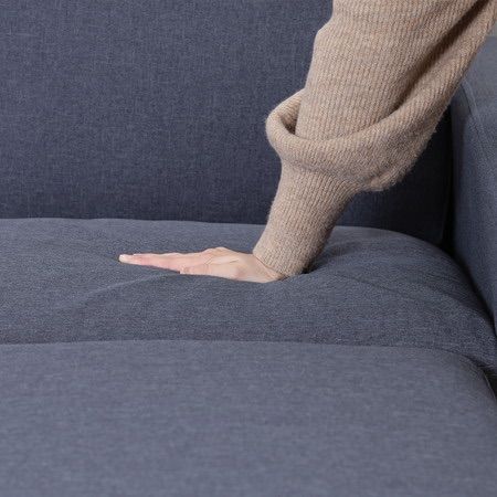 送料無料】ヘッド付きカウチソファ オットマン フットレスト 天然木 