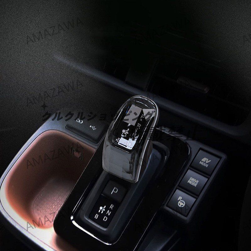 トヨタ シエンタ 10系 シフトノブ クリスタル風 ガラスデザイン LEDアンビエントライト付 カスタムパーツ 感UP 内装ドレス