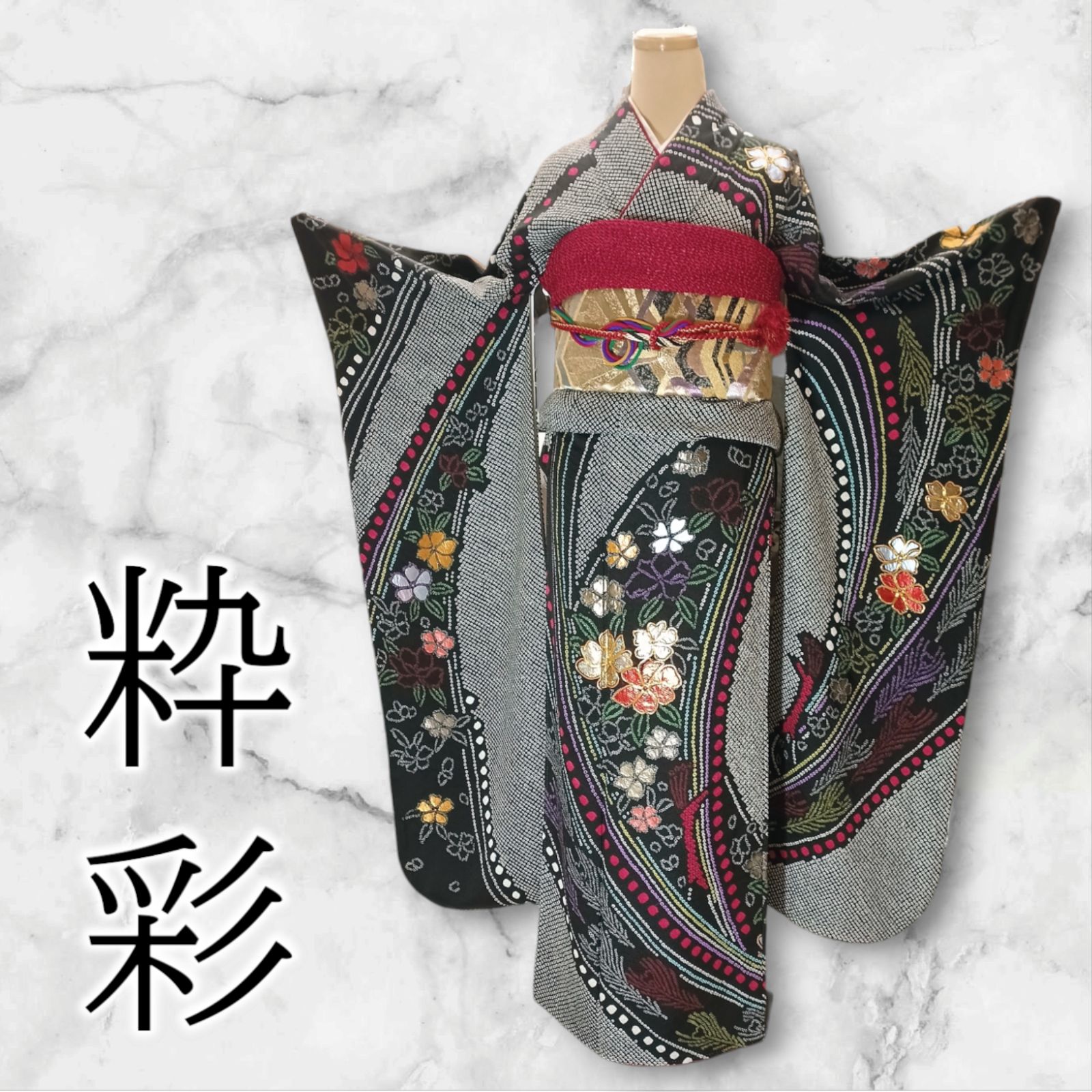 ♥♥♥早い者勝ち♥極美品♥本格疋田総絞り振袖セット♥よろずやオリジナルコーデ ♥♥♥早い者勝ち♥極美品♥本格疋田総絞り振袖セット♥よろずや