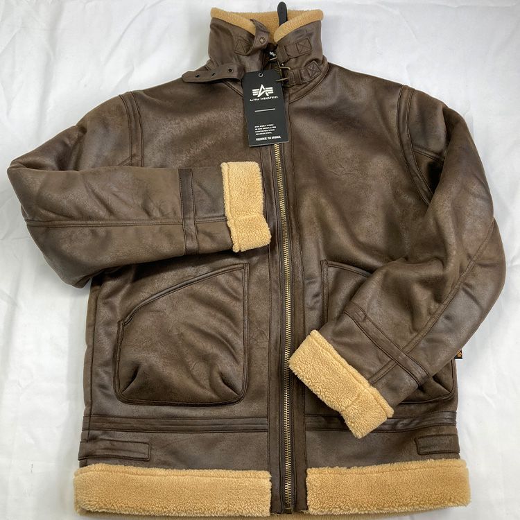 アルファ B3ジャケット Lサイズ ✨希少カラー✨ALPHA B3 フェイク