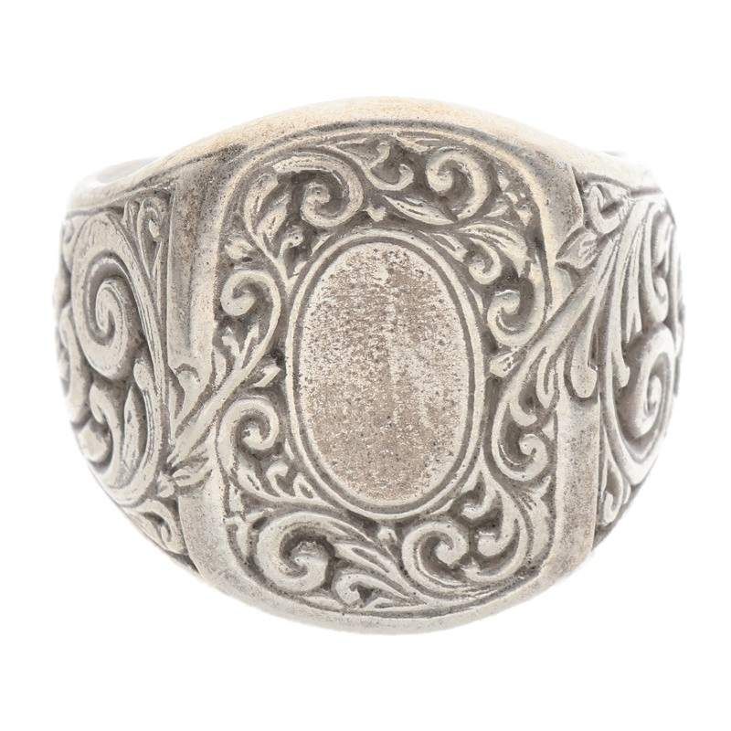 アクセサリー HENSON-ENGRAVED OVAL SIGNET RING ヘンソン ENGRAVED OVAL SIGNET RING シルバーリング メンズ 19号
