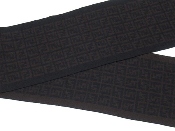 フェンディ FENDI マフラー ズッカ ブラック ブラウン