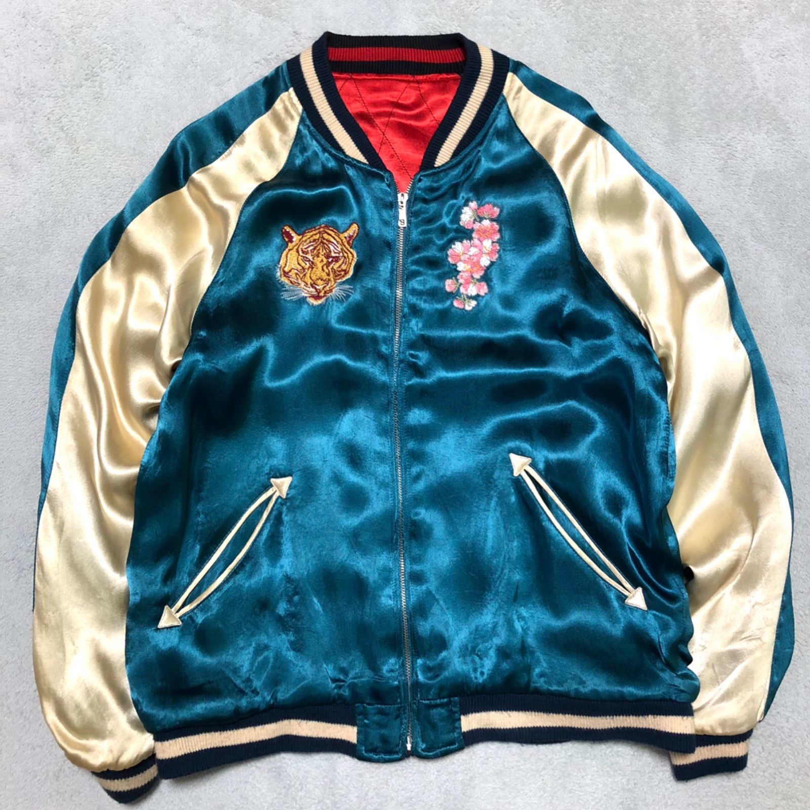 IOLANI / 居楽仁 リバーシブルスカジャン スーベニアジャケット