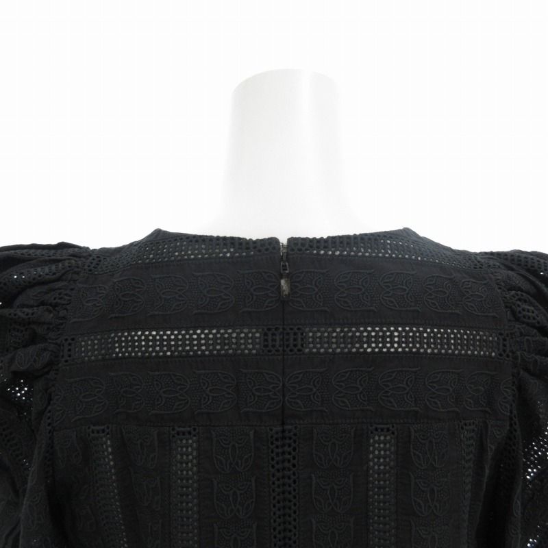 Chloe - クロエ CHLOE ブラウス カットソー レース 五分丈 34 S 黒 クロエ CHLOE ブラウス カットソー レース 五分丈 34 S 黒