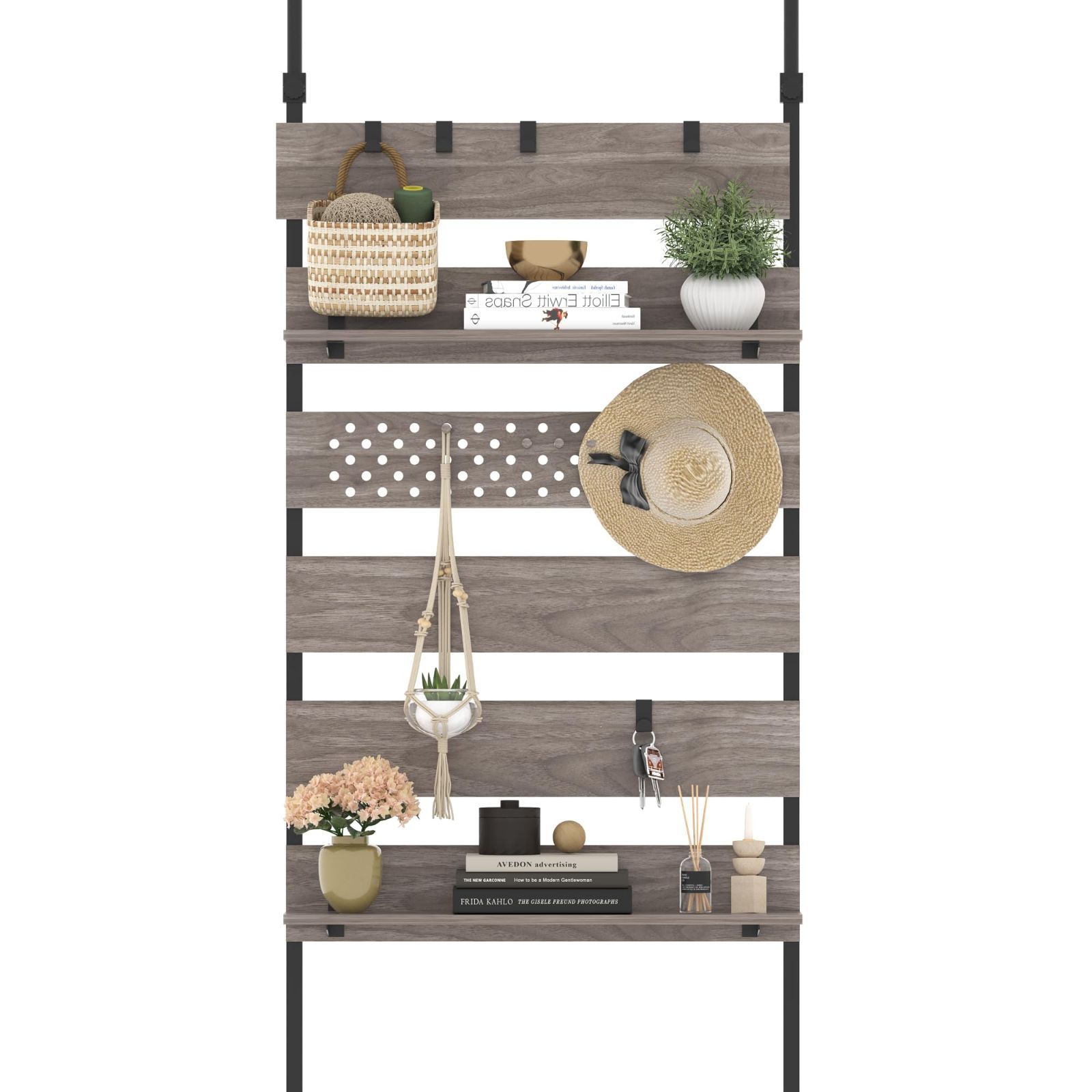 Amazon｜【ニトリ】NITORI 左右にネットがついた収納に便利な突っ張り