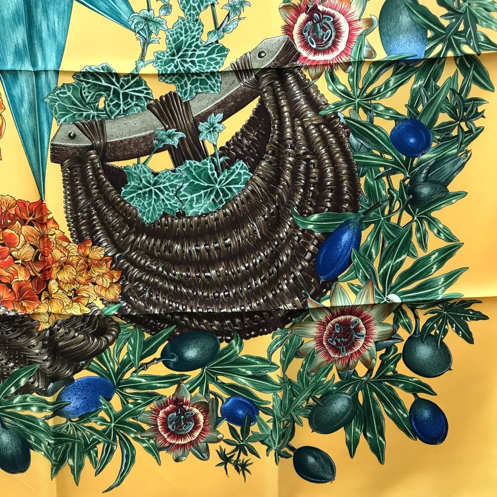 エルメス カレ90 パッションフラワー 花柄 スカーフ シルク - メルカリ