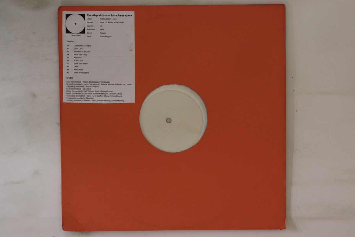 米LP Abyssinians Satta Amasagana none Not On Label |00260