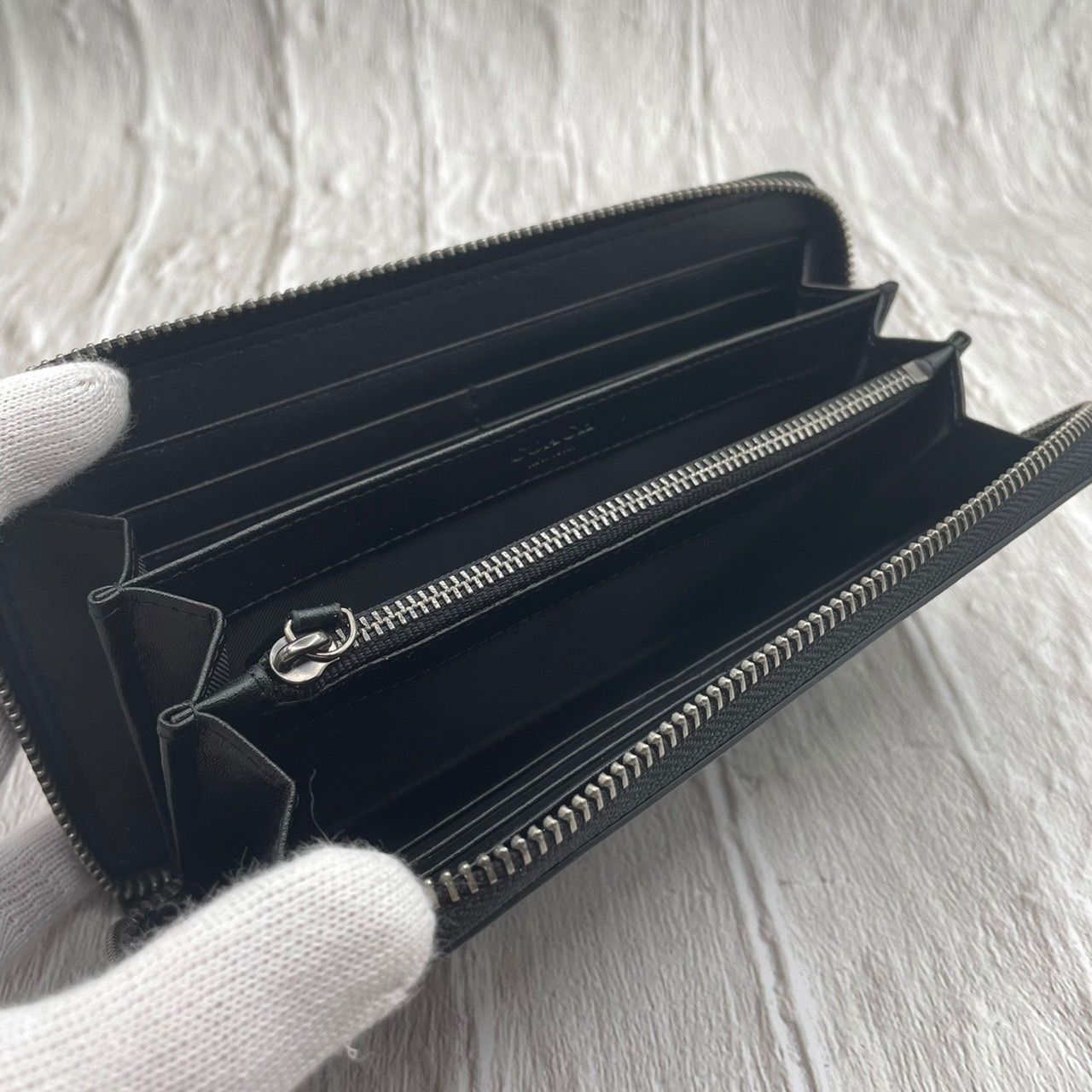 新品☆コーチ☆メンズ☆長財布☆ブラック F74977 COACH 長財布 - メルカリ