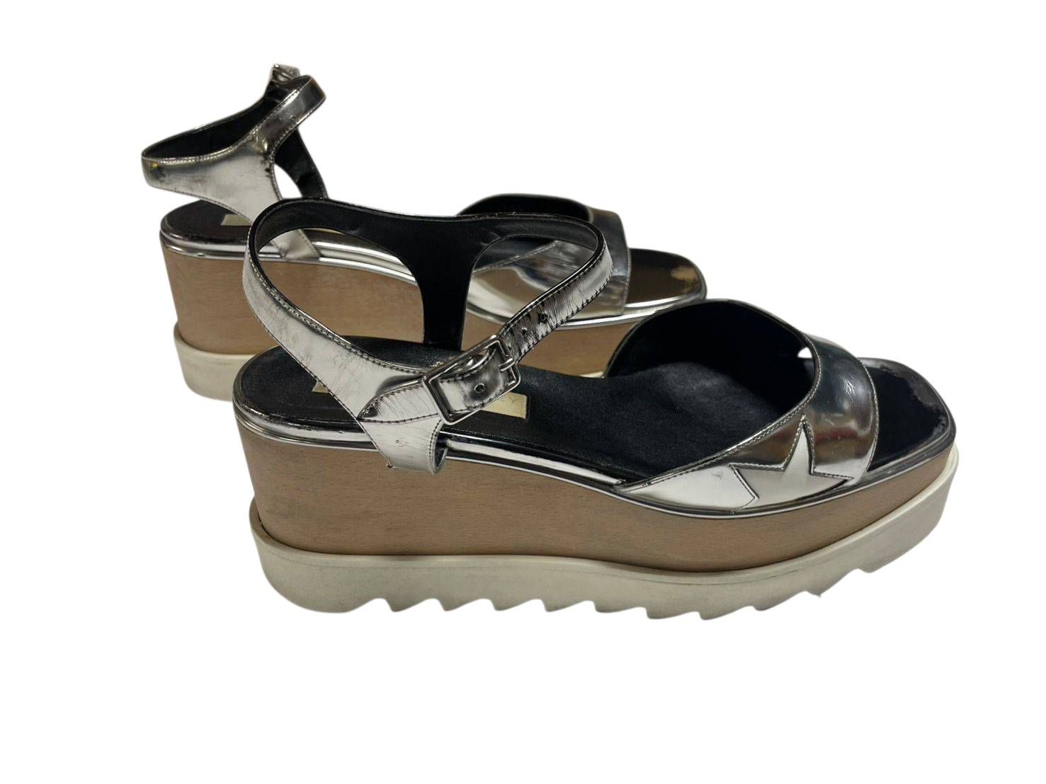 海*→様 良品✨ステラマッカートニー エリス ファブリック サンダル 厚底 N0537】ステラマッカートニー Stella McCartney エリス サンダル