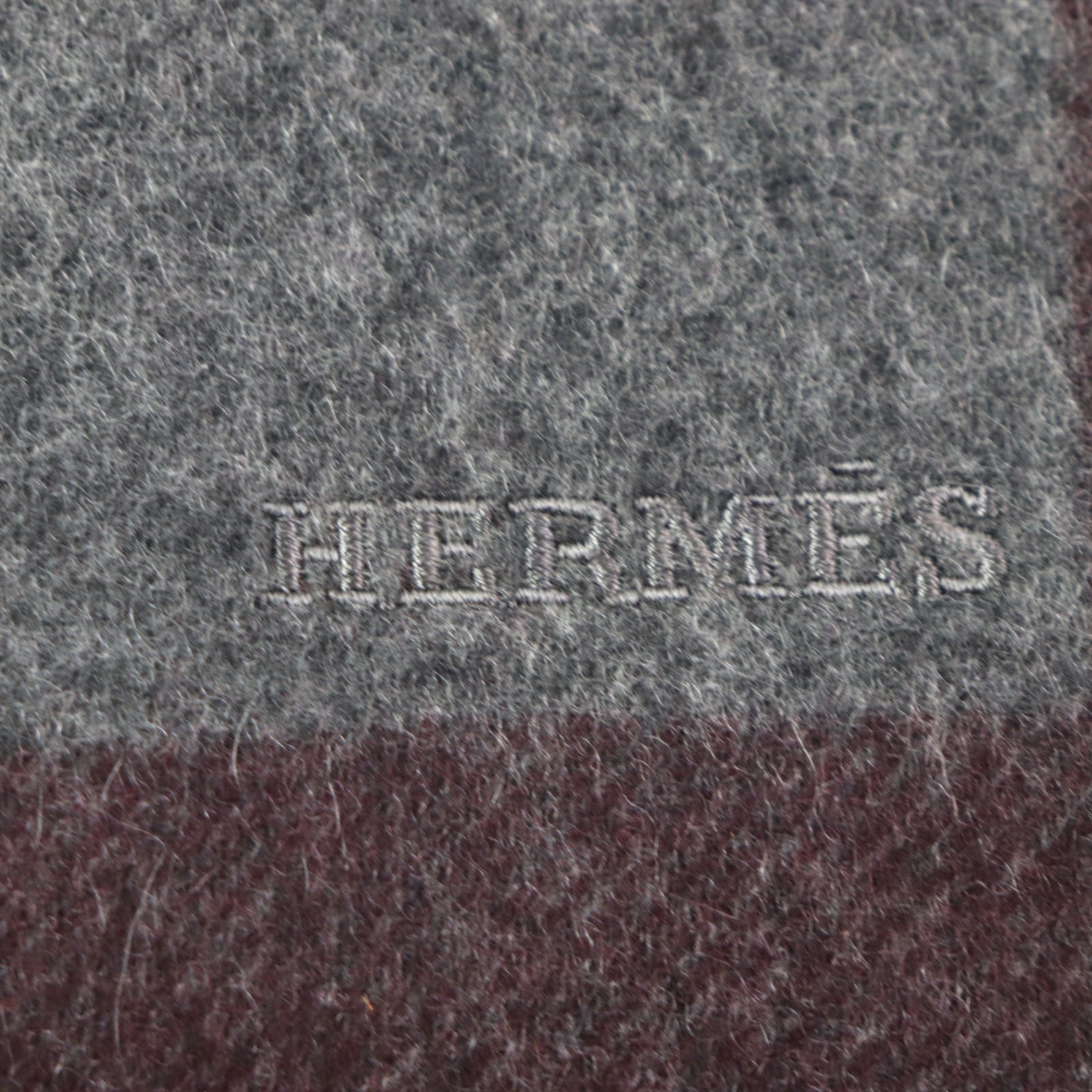 極美品▽HERMES エルメス Hパッサン カシミヤ100% 現行品 ロゴ 極美品▽HERMES エルメス Hパッサン カシミヤ100% 現行品 ロゴ