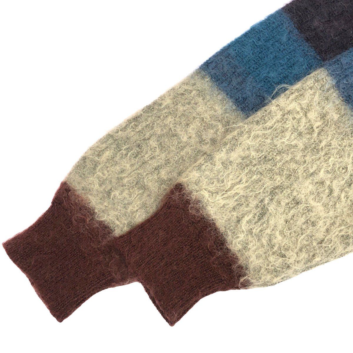 YOKE 23AW MOHAIR BORDER CARDIGAN